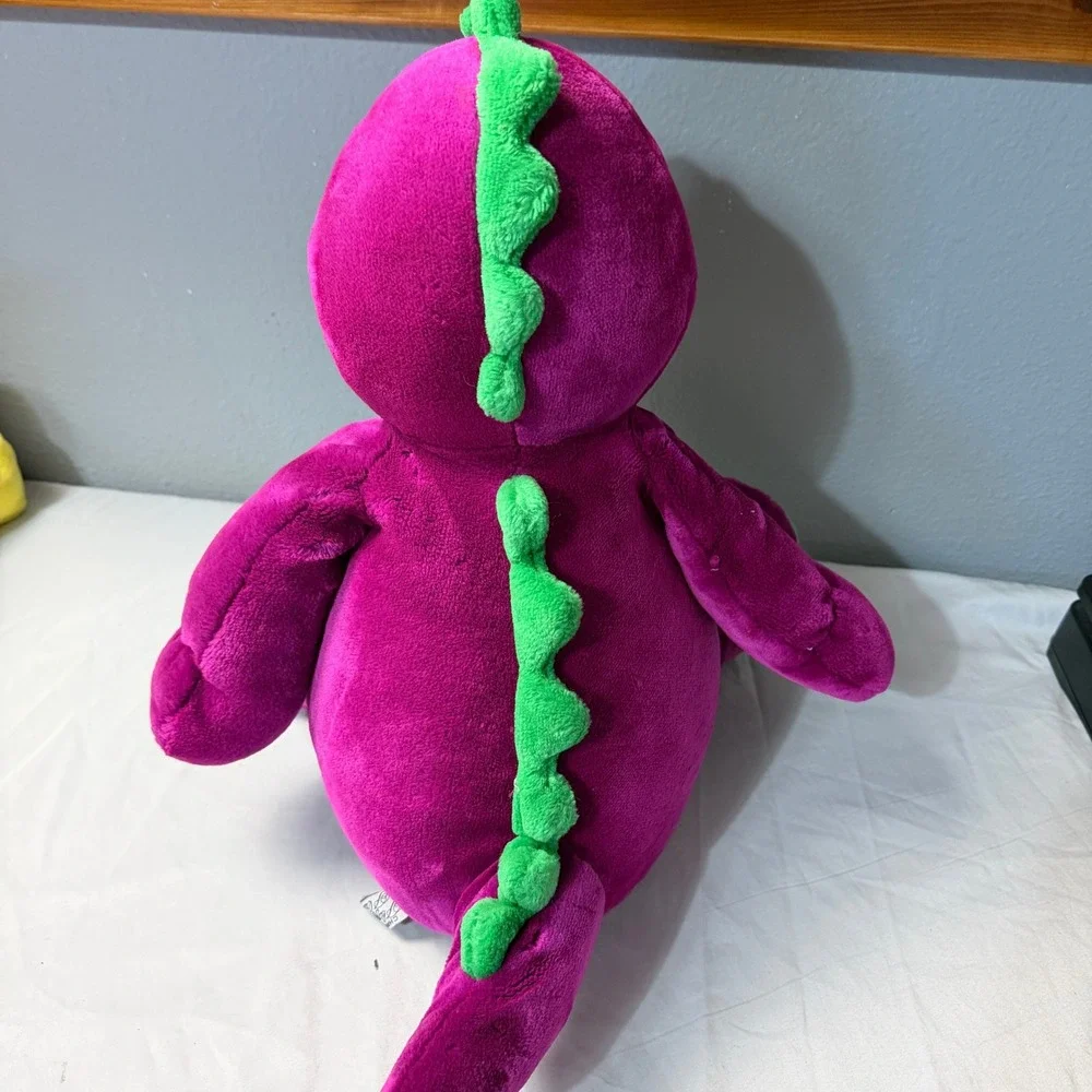 Vintage Barney The Dinosaur Plush Toy Stuffed Animal 1988 Purple‎ Green 20