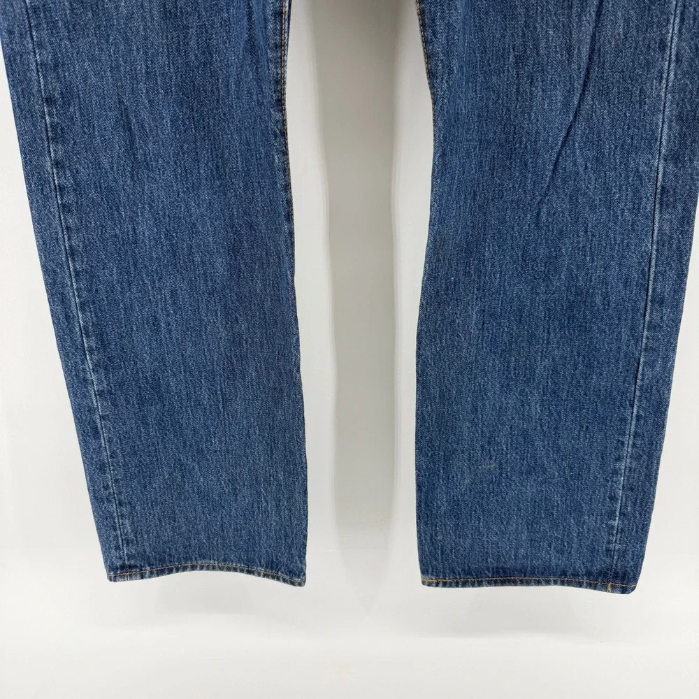 Levi's 501 Original Fit Jeans Mens 38x32 Blue Medium Wash Button Fly Straight