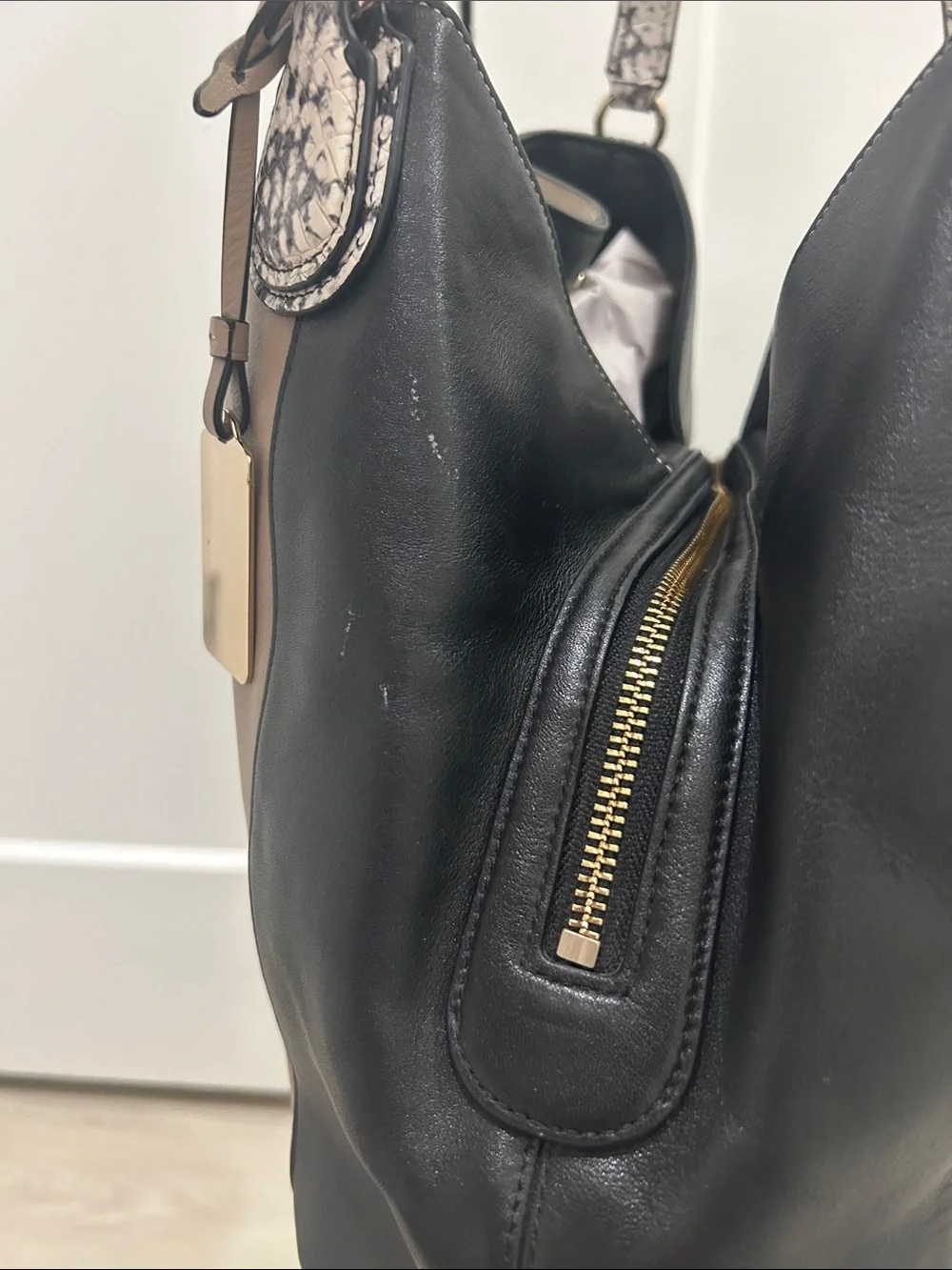 Coach leather shoulder