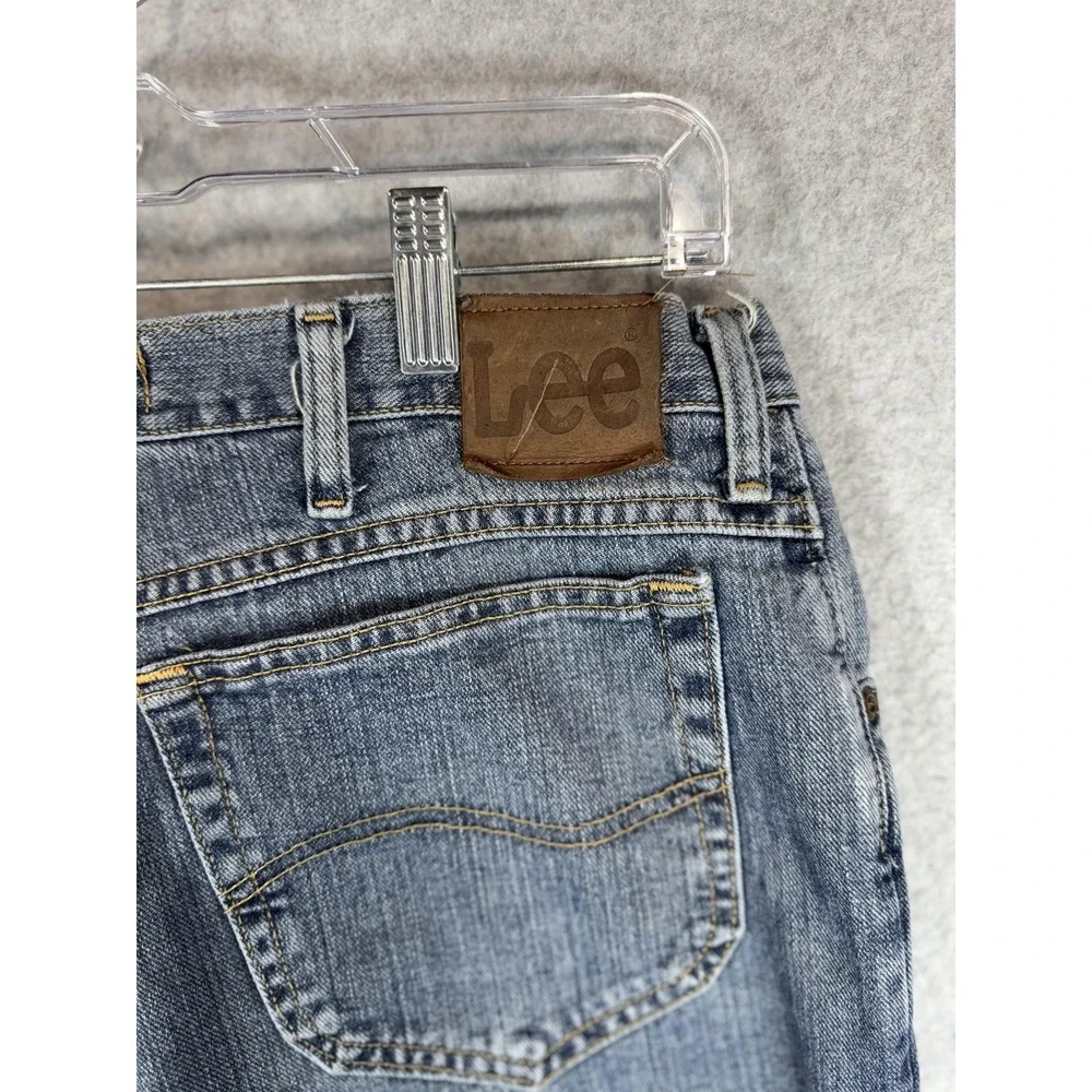 Lee Jeans Mens 38x29 Blue Regular Fit‎ Straight Leg Denim Classic Casual Pants