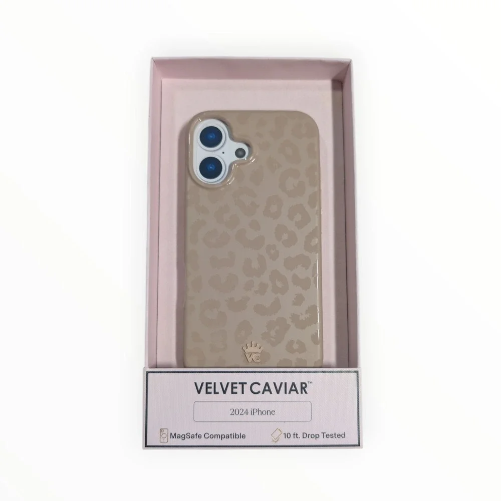 Velvet Caviar Nude Leopard Print iPhone 16 Case