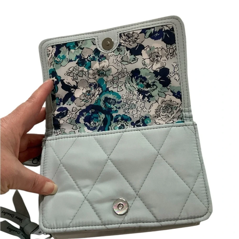Vera Bradley Ultralight RFID 3-in-1 Crossbody in Sea Salt Blue