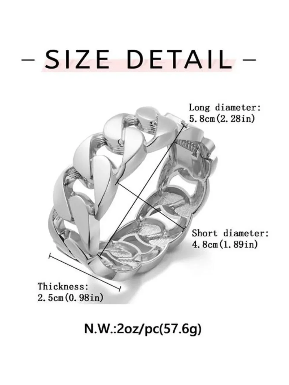 N/A chunky silver