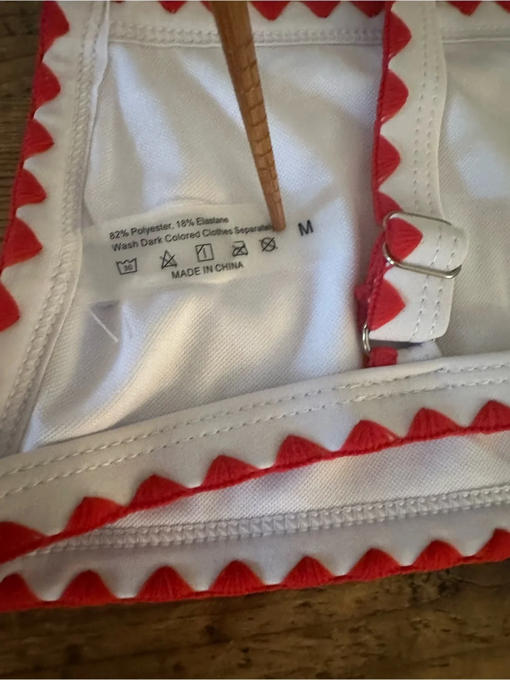 Boden Swim Halter Top Red White Blue + Unbranded Swim Top NO PADS Size 8 / M