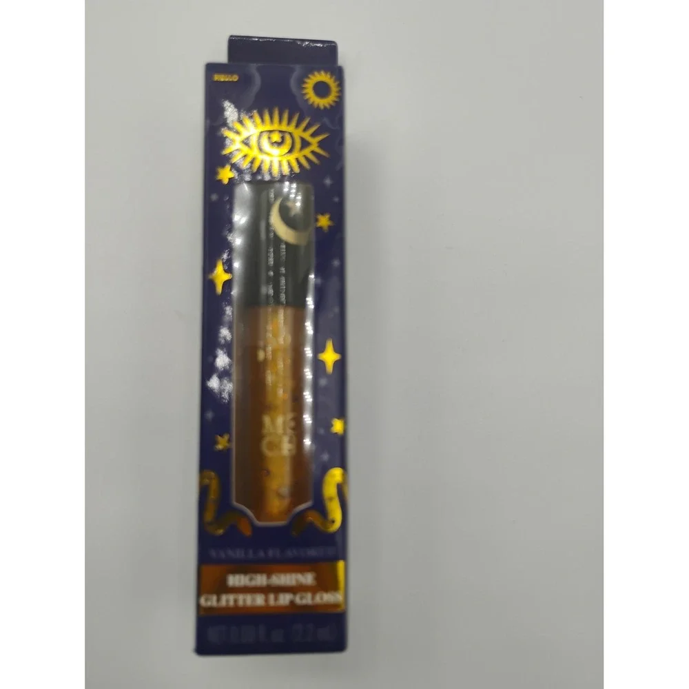 Hot Topic High-Shine Glitter Lip Gloss Women 0.08oz Gold New Celestial Whimsi