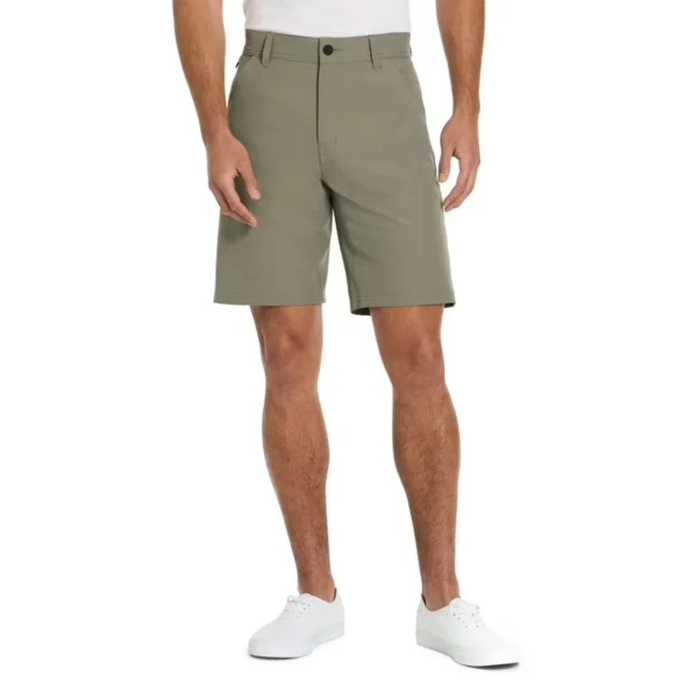 Hurley Men Trek Hybrid Short Size 40 Olive Green 4-Way Stretch Pockets NWT