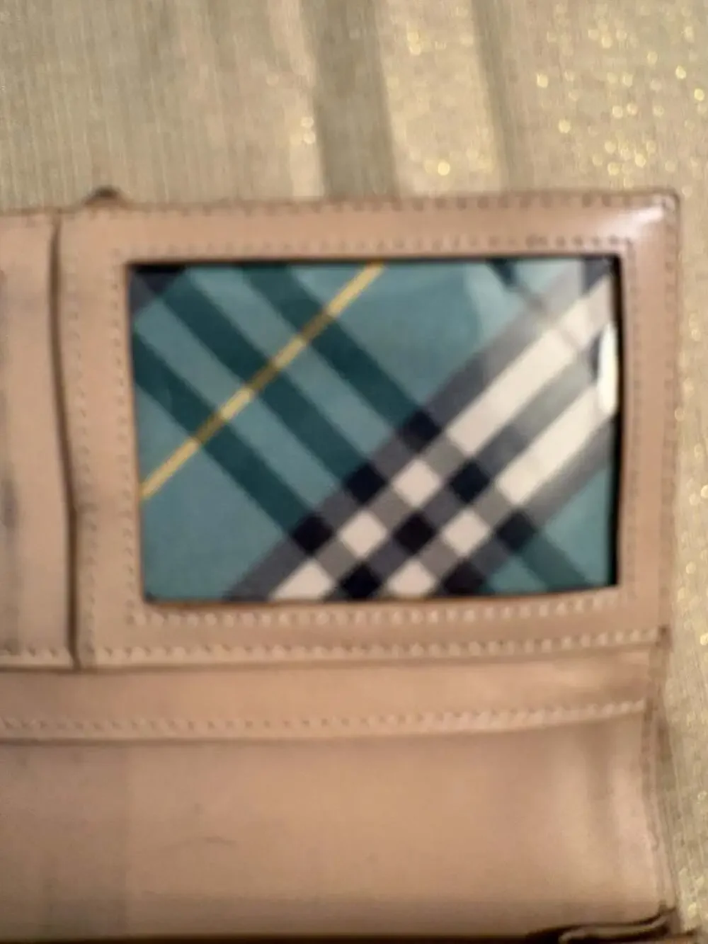 Burberry tan leather