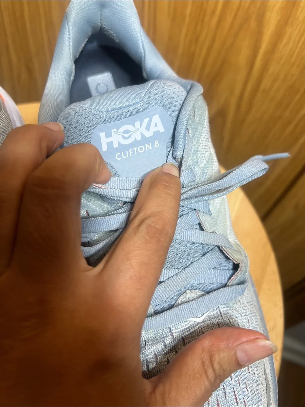 Hoka light blue