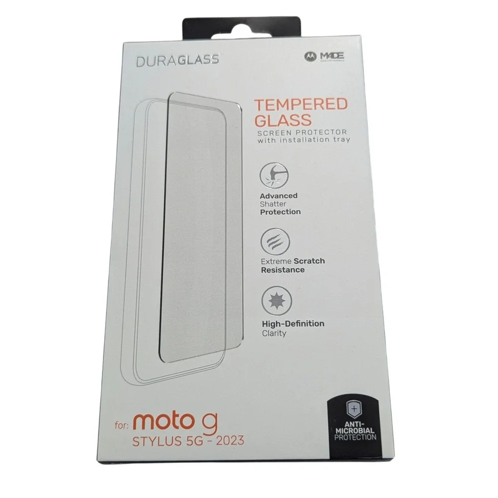 V3-N 2-Pack! Duraglass Tempered Glass Screen Protector for Moto G Stylus (2023)