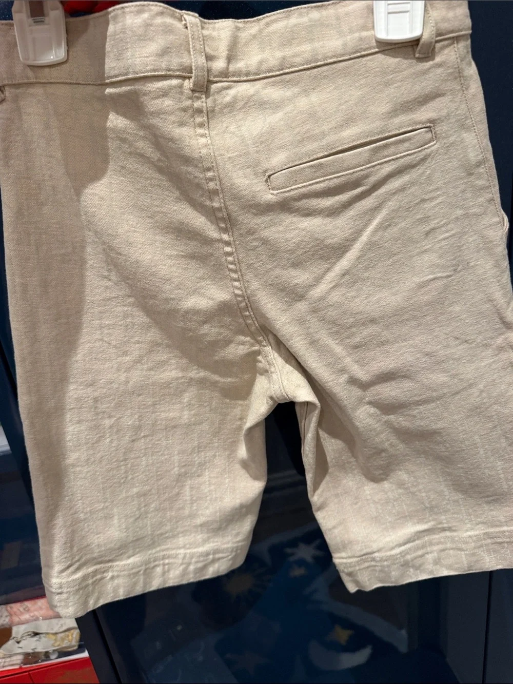 Dior Kids Authentic Cream DIOR Logo Jean Shorts