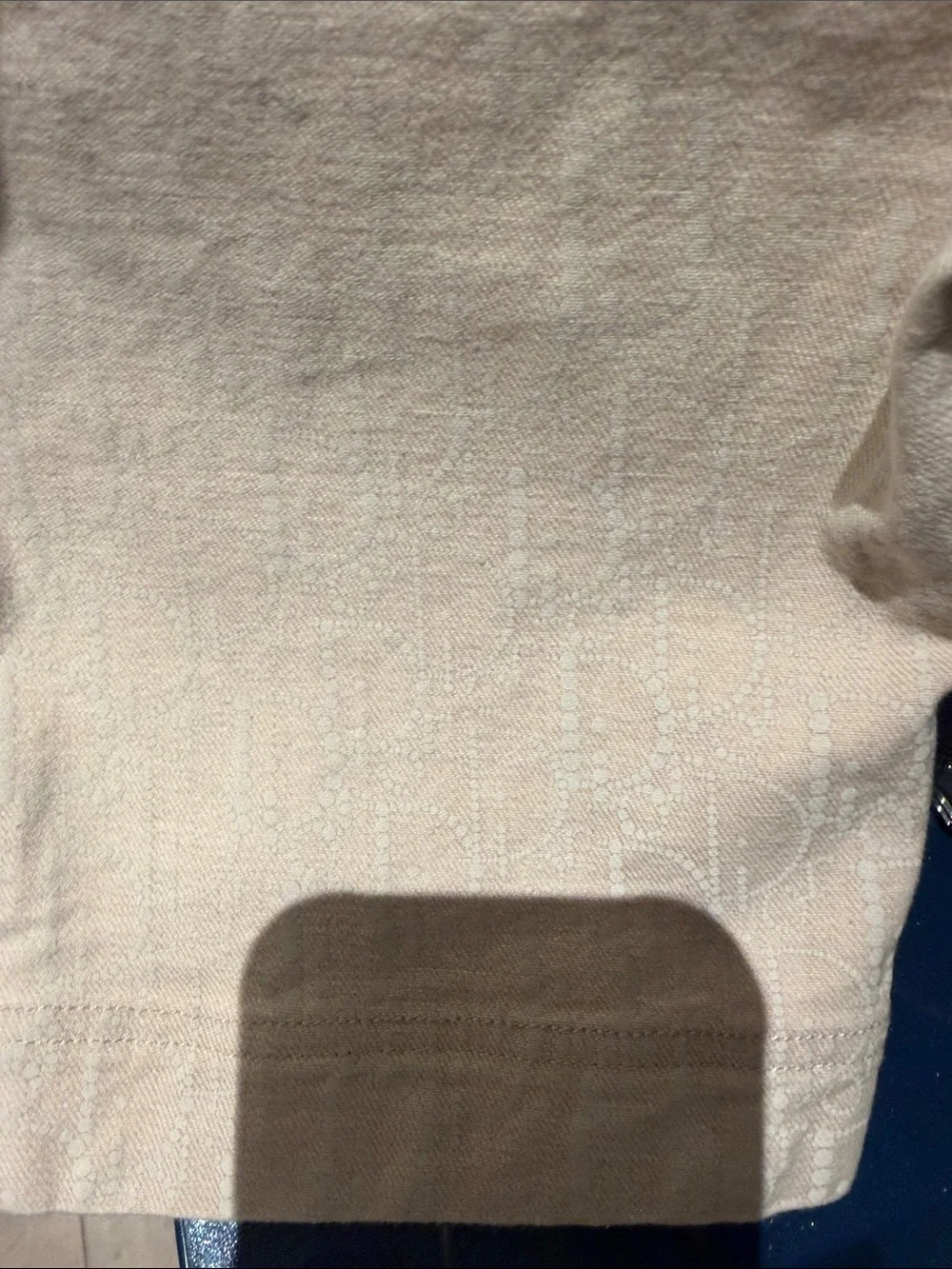 Dior Kids Authentic Cream DIOR Logo Jean Shorts