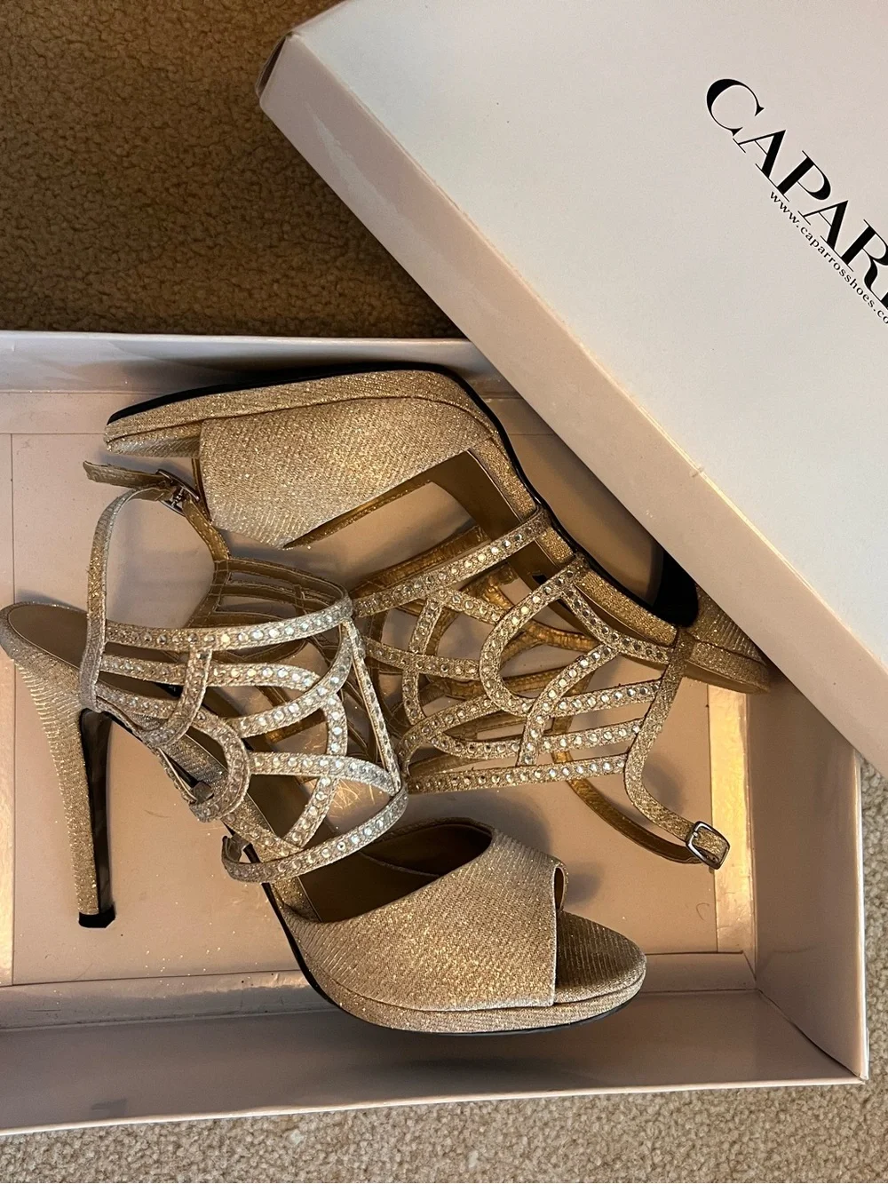 Caparros rhinestone shimmery