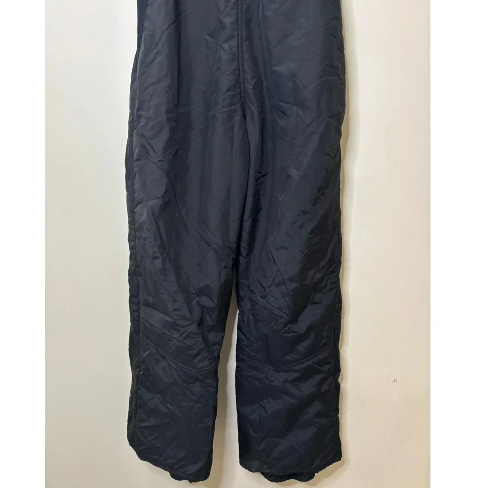 Rawik Kids Black Insulated Snow Bibs Overalls Size Large Winter Outdoor Warm