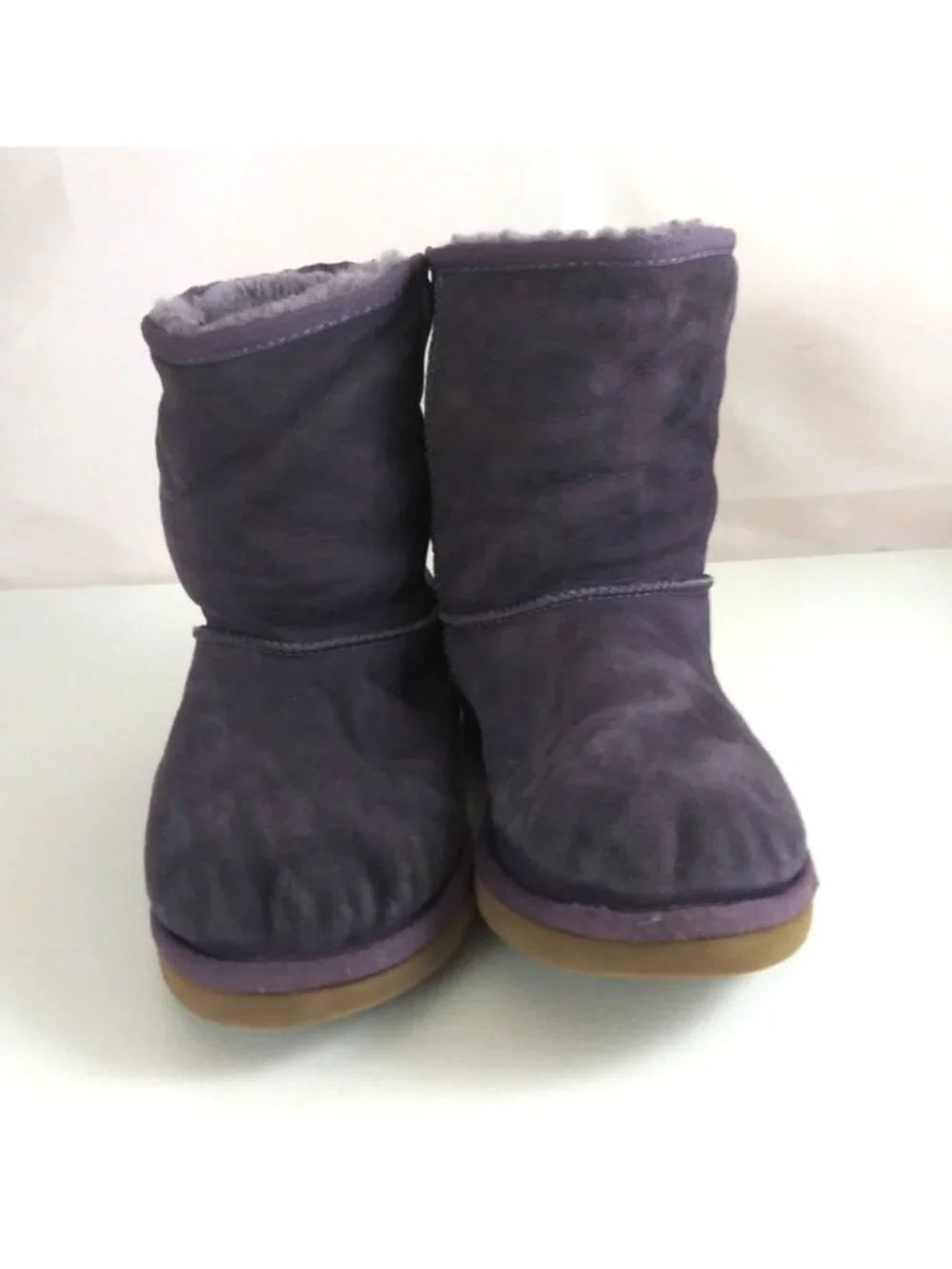 Ugg Australia Women's Sheepskin Purple Suede Boots Size 5