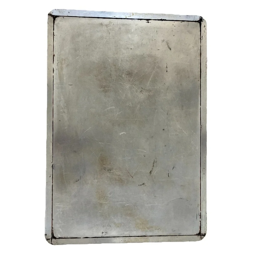 Cast Aluminum Cookie Baking Sheet Pan‎ Large Heavy Duty Rectangular 5 lb Vintage