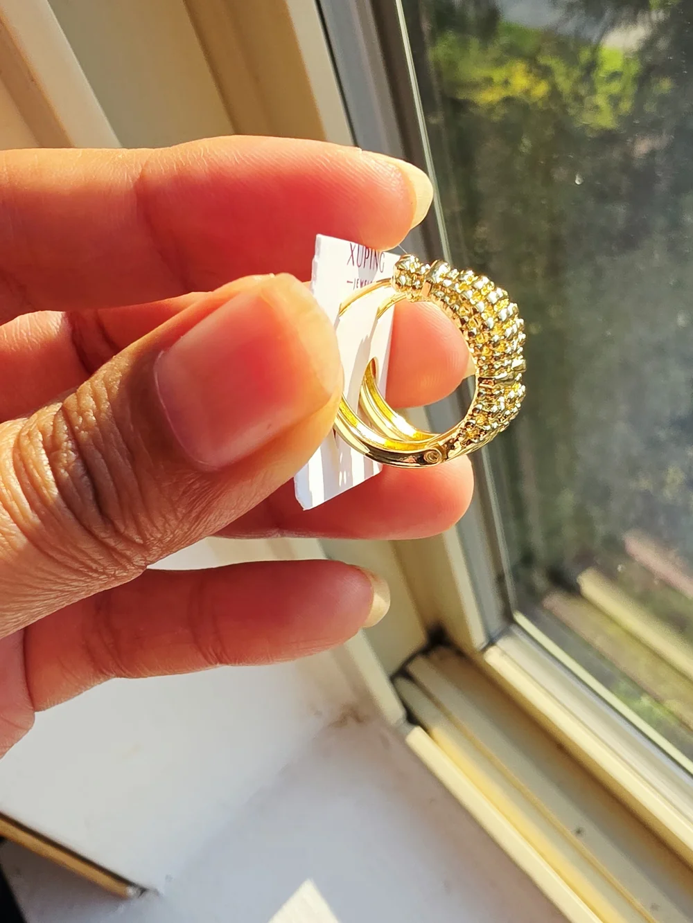 Argollas Para Dama Oro Laminado 14k