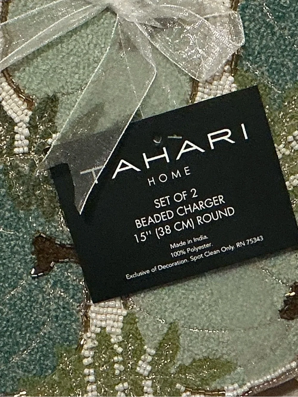 Tahari round beaded