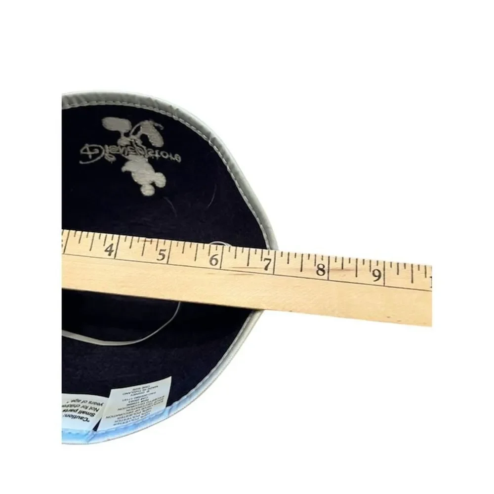 Disney‎ Store Mickey Mouse Ears Hat Silver Embroidered anniversary rare