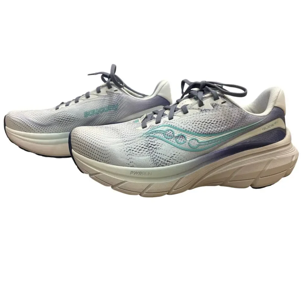 NWOT Mens Saucony Guide 20 Running Shoes Vaporous Gray/Multi Color Size 9