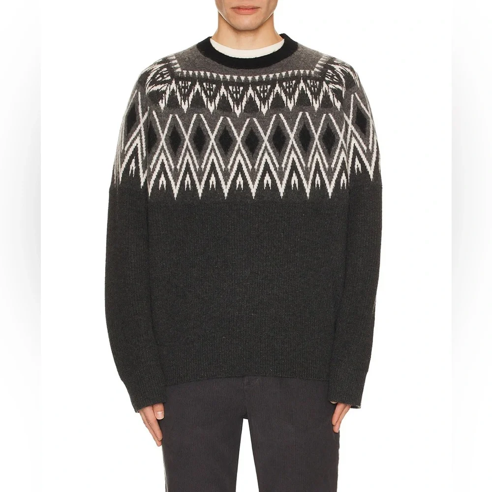 ALL SAINTS Wool Ace Fair Isle Oversized Sweater