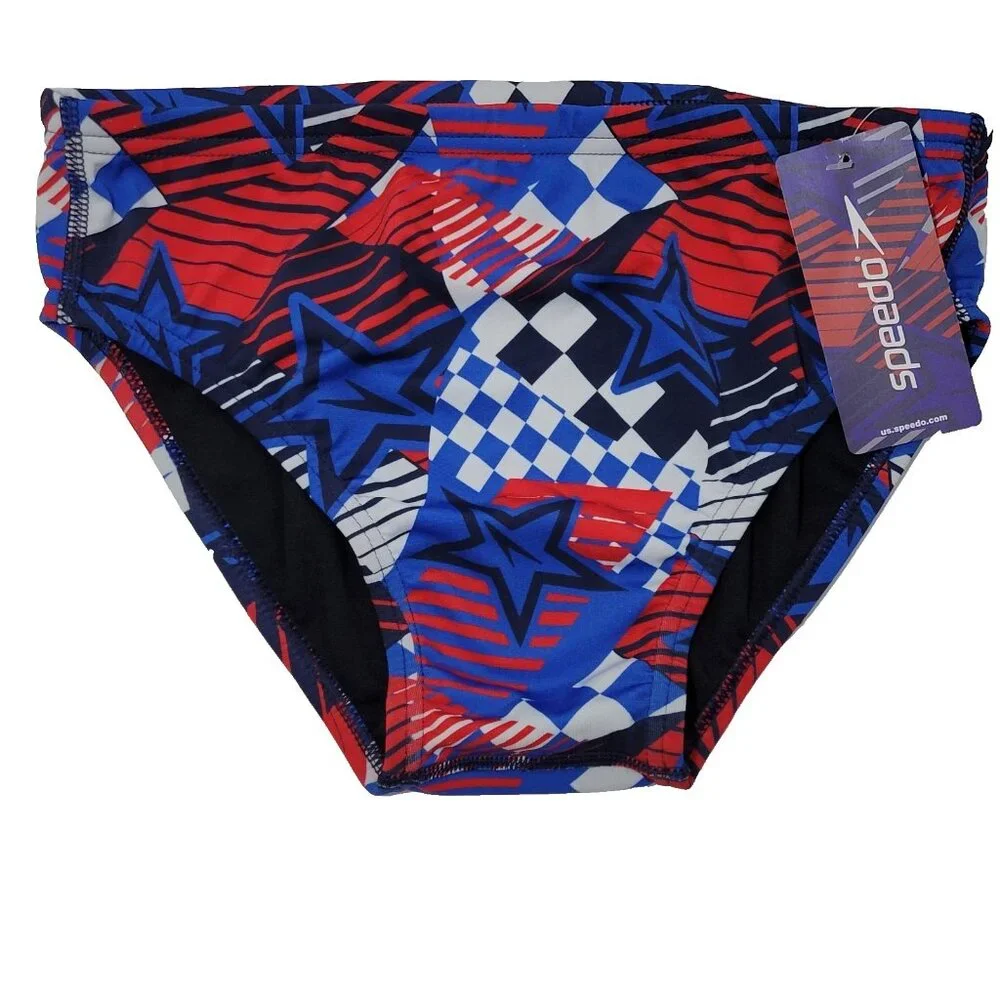 Speedo Swim Briefs Men Size 32 Overdrive‎ True Cobalt Competitive Swimsuit Stars