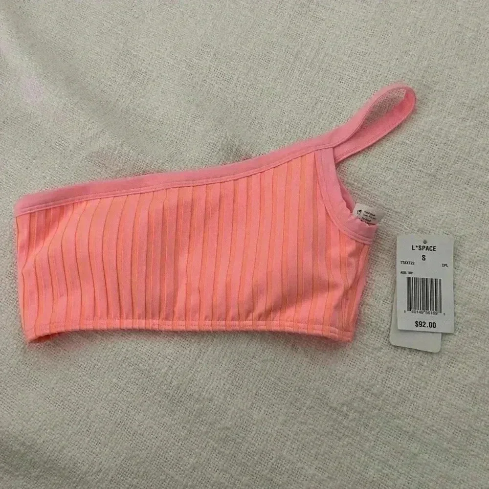 NWT L space Axel‎ bikini top pink size S
