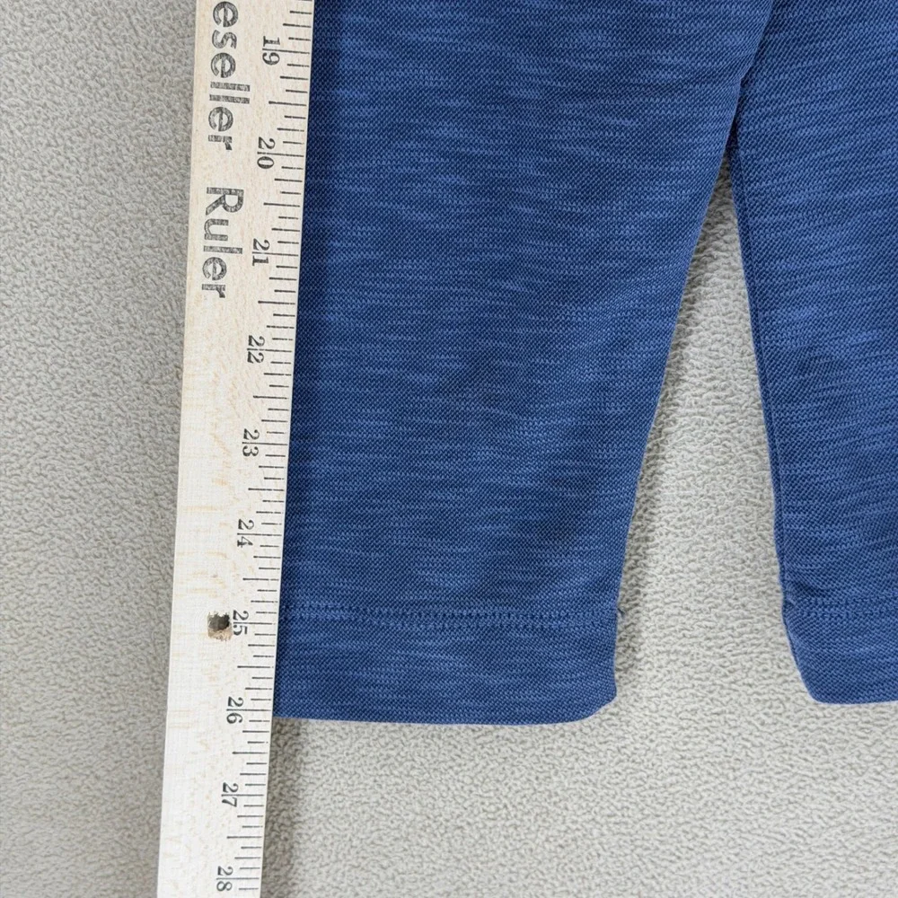Tommy Bahama Via Del Mar Half Zip Pullover Men's M‎ Ocean Deep Heather Blue