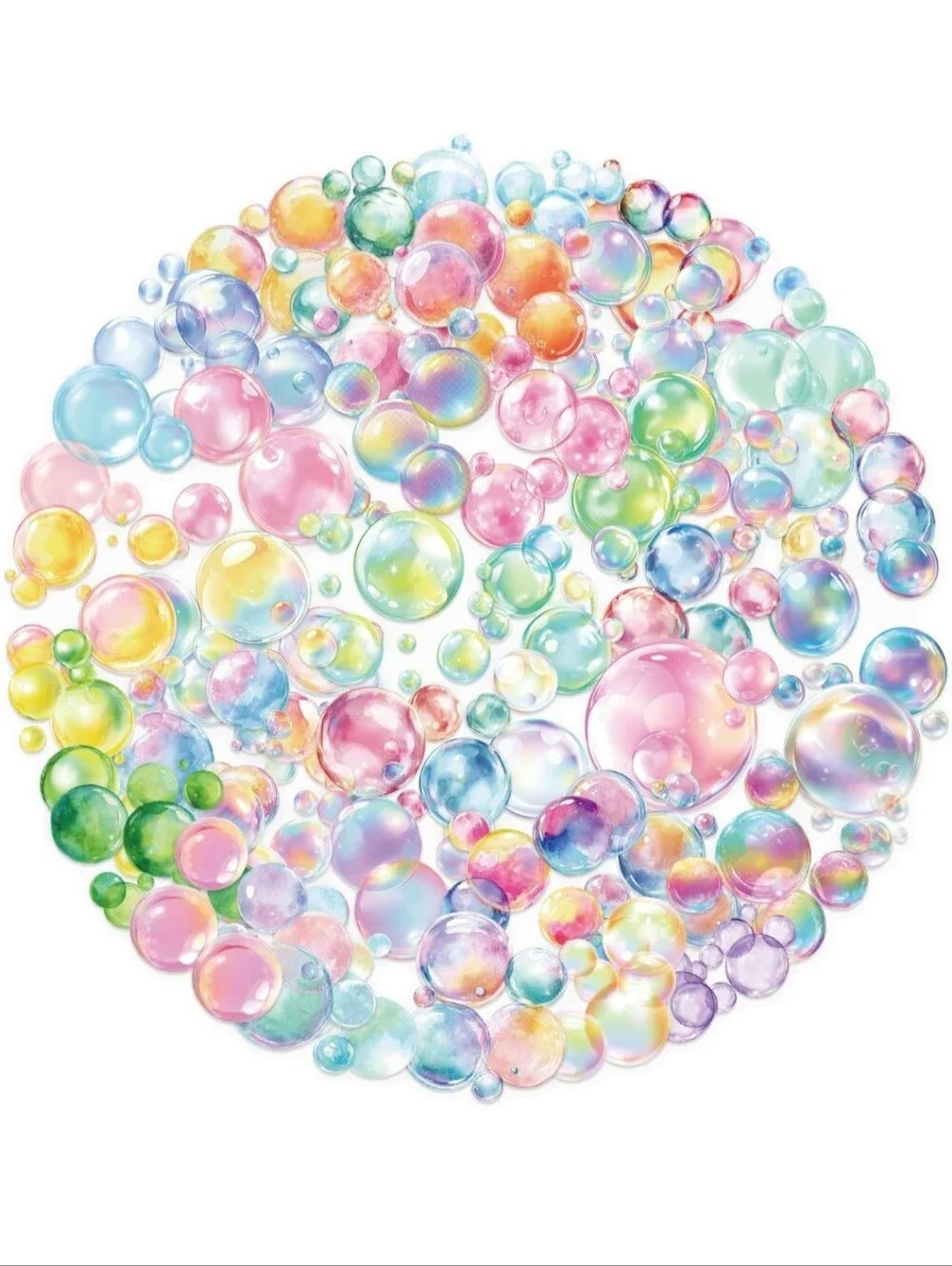 Multicolor Bubble Party Wall Decal - Home Party Supplies