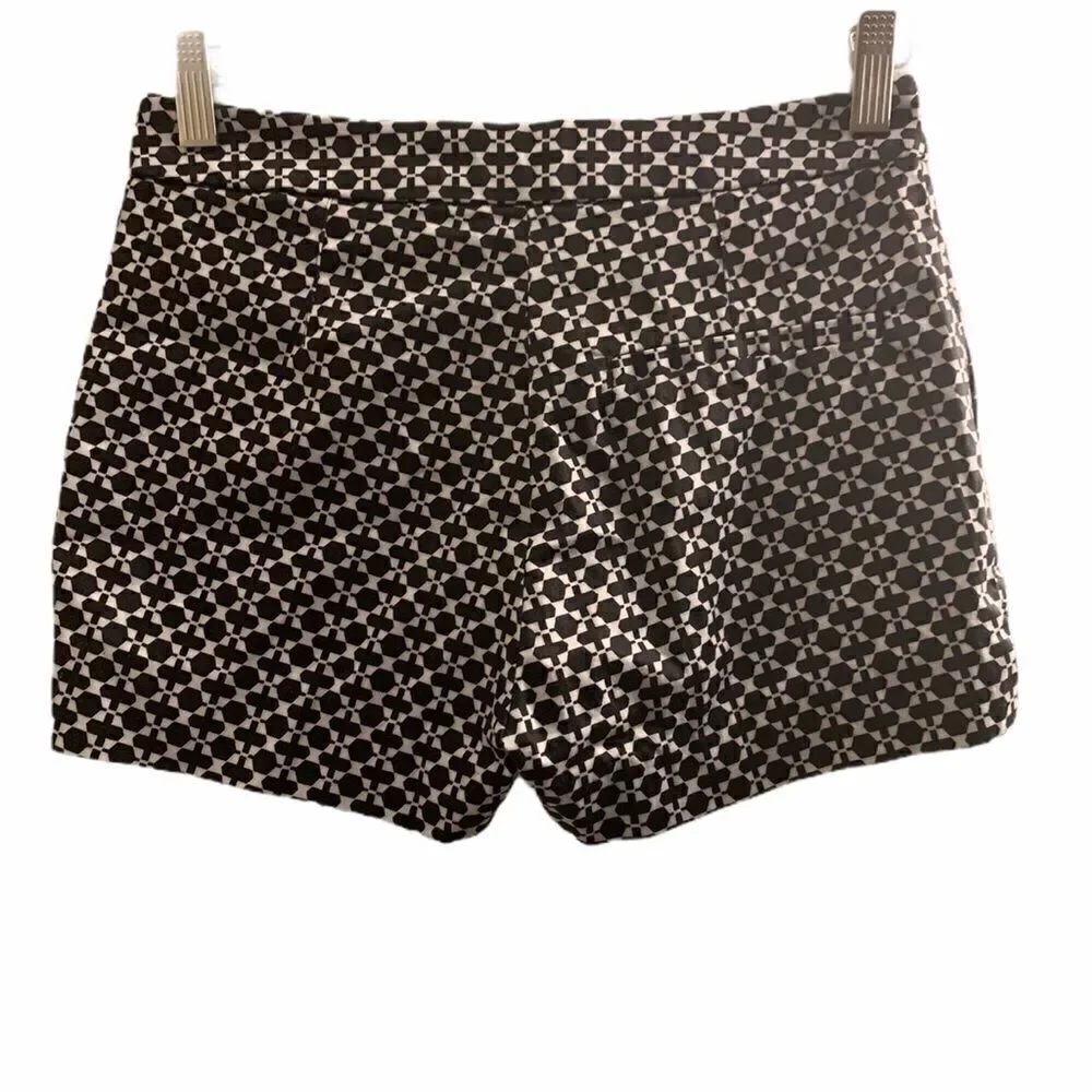 H&M Black and White Print Shorts