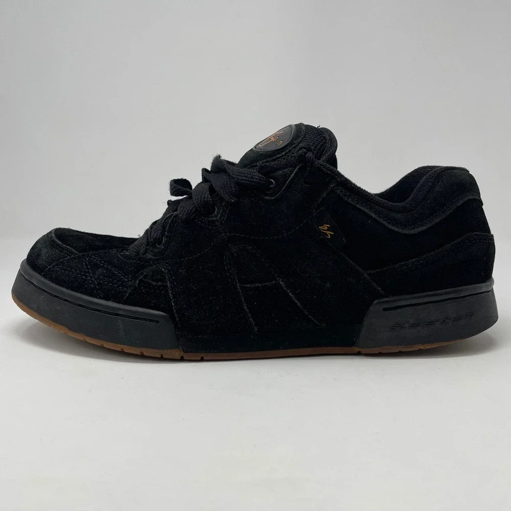 VTG es Eric Koston Skate Shoes Black Gum EK-01 Iconic 2003 Sz 12‎ Y2K Retro Read