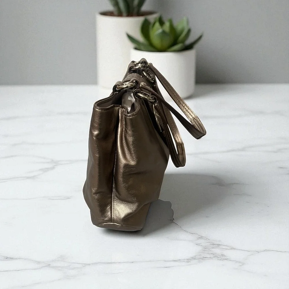 Coach metallic bronze