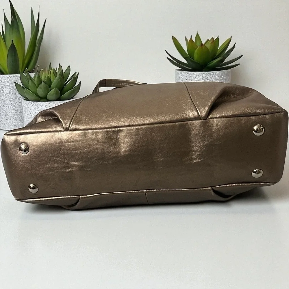 Coach metallic bronze