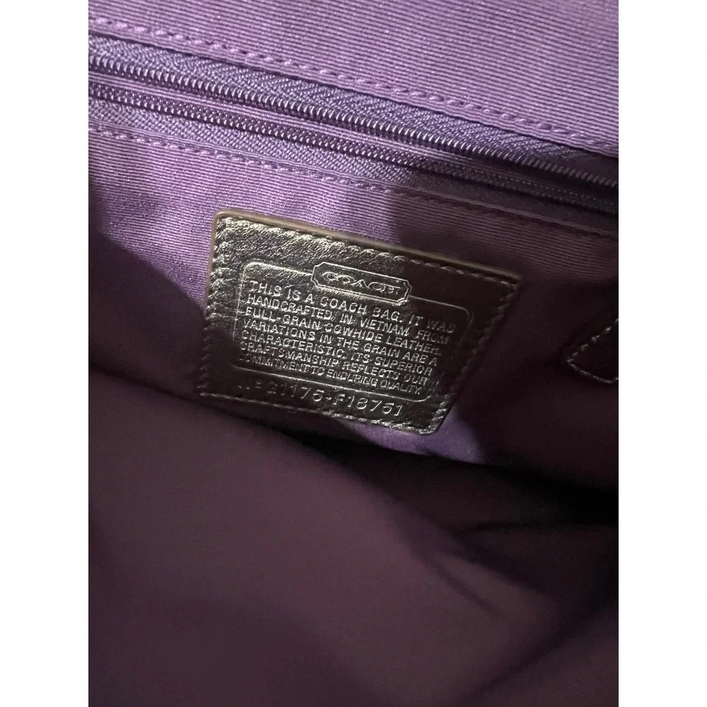 Coach metallic bronze