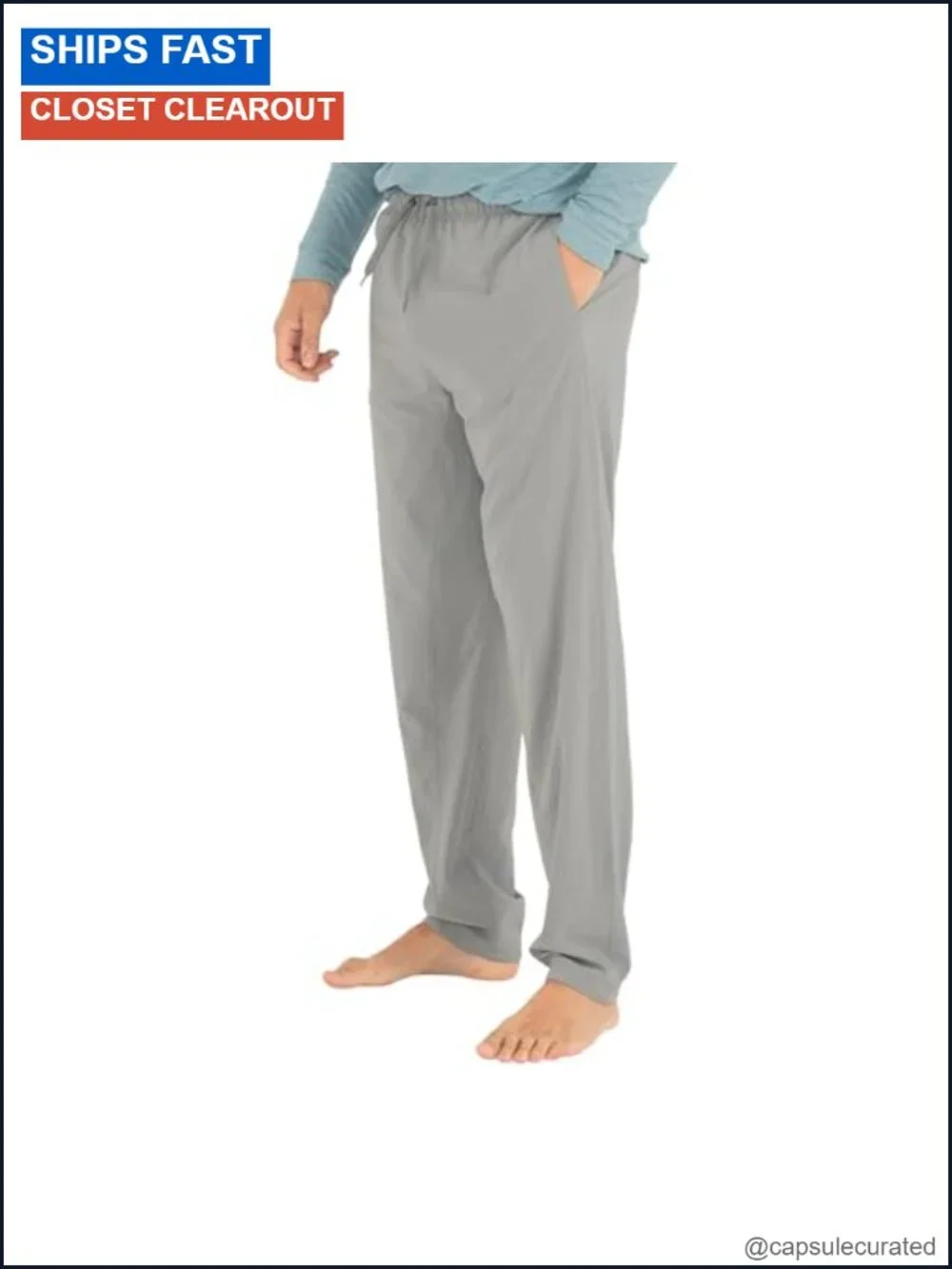 Men's Athletic Pants Quick-Dry Stretch Straight Leg Drawstring Outdoor