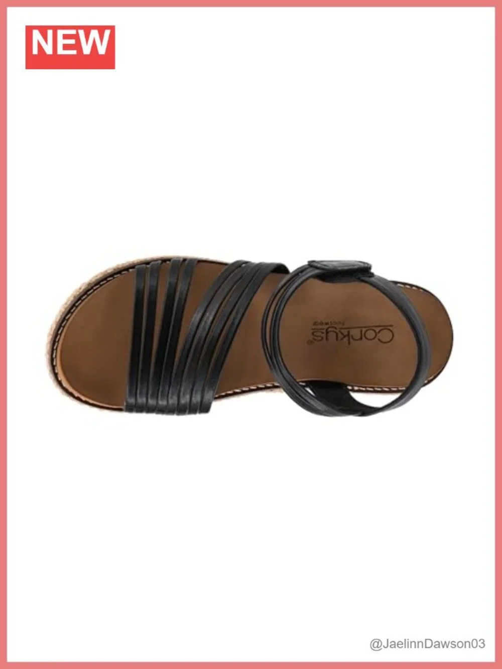 N/A strappy wedge