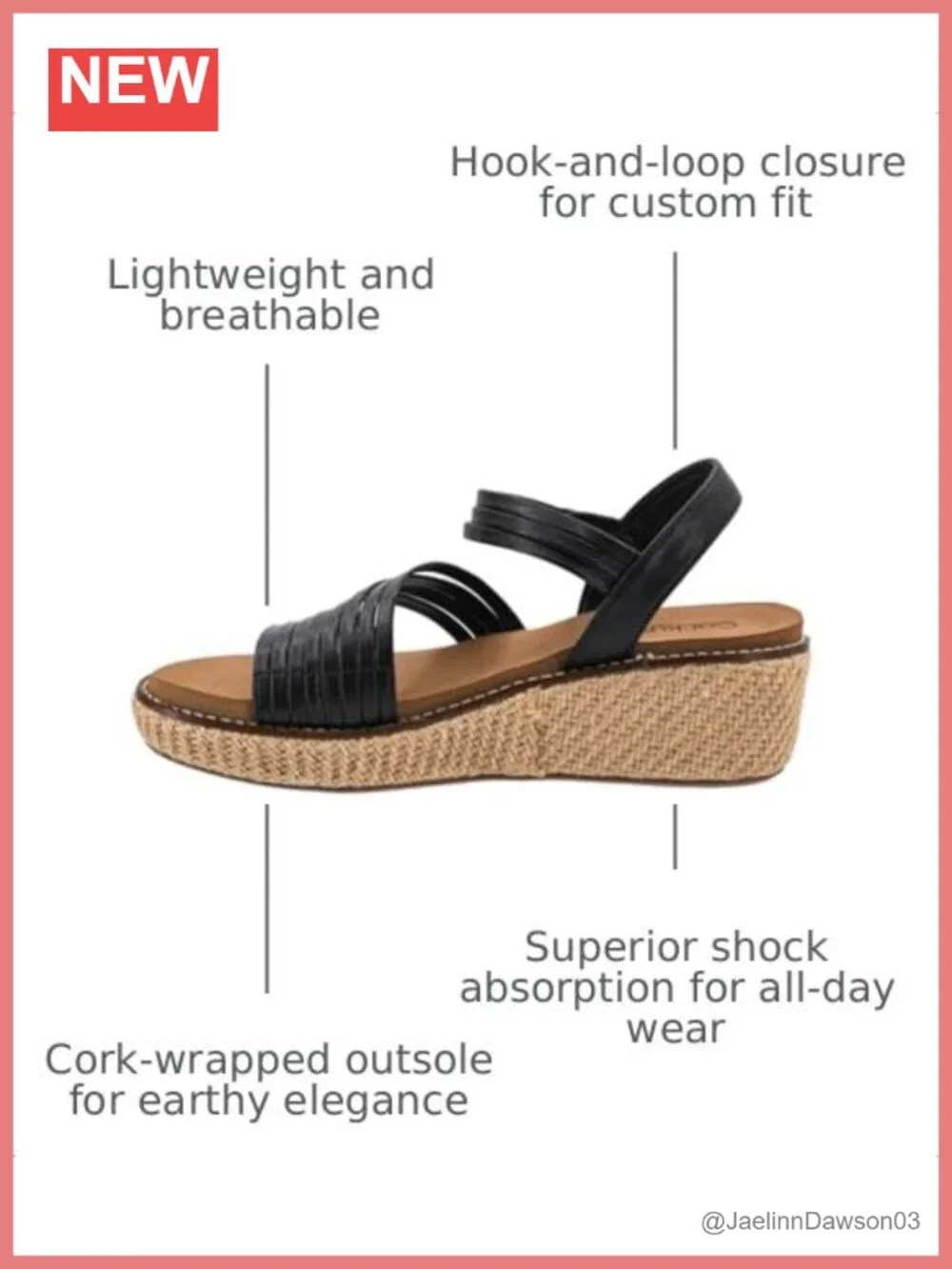 N/A strappy wedge