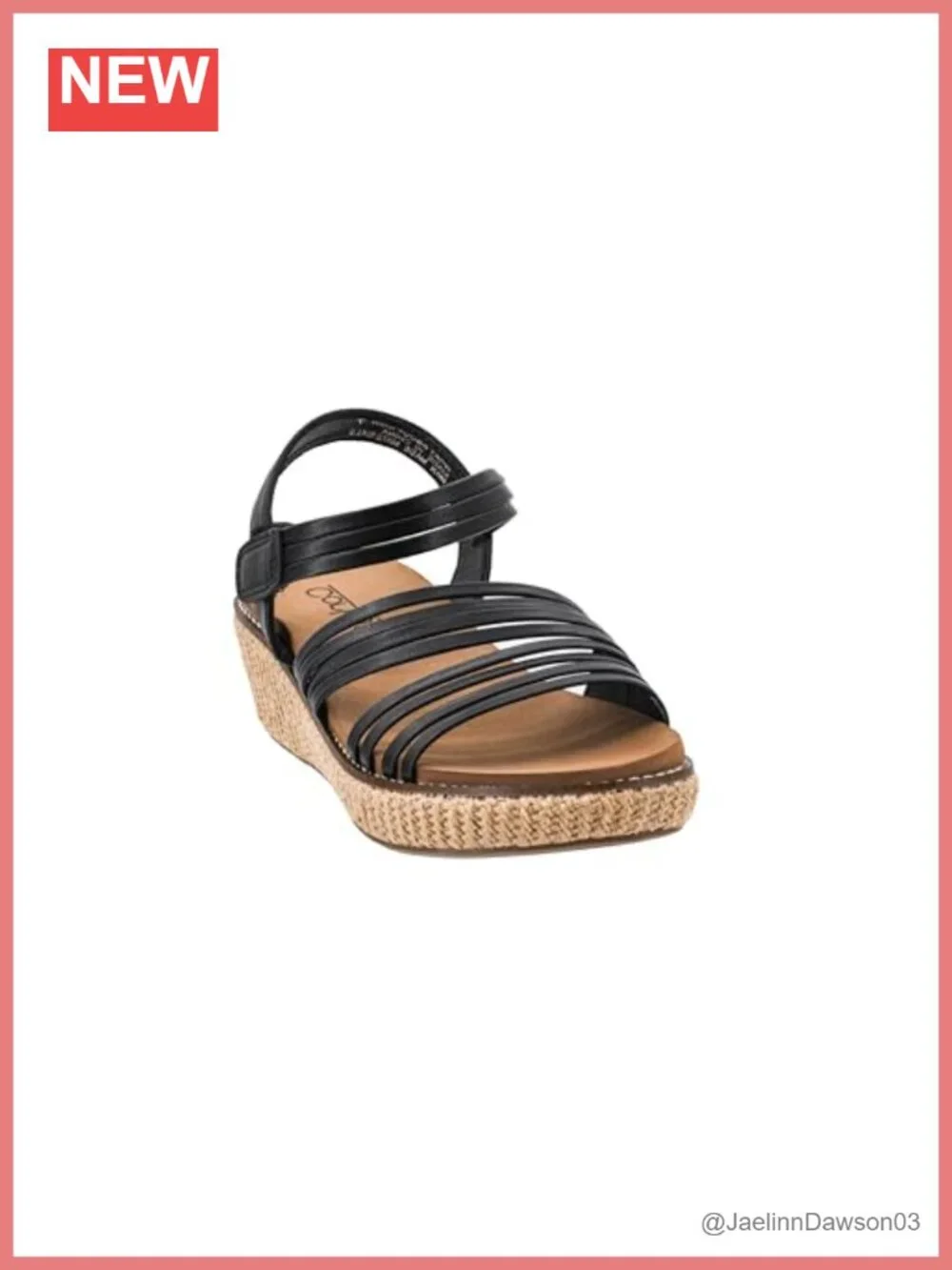 N/A strappy wedge
