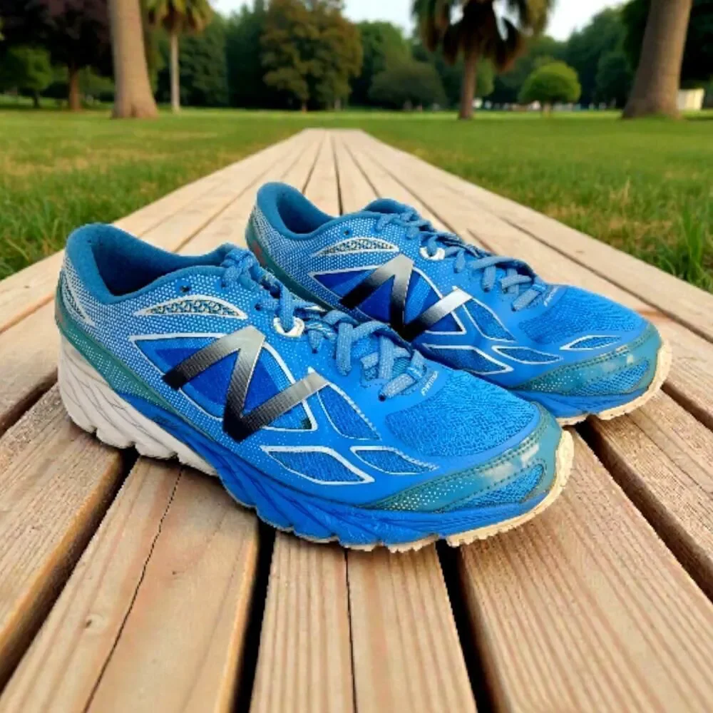 New Balance 870 Women's Carribean Blue & Silver Running Sneakers - Size 10B