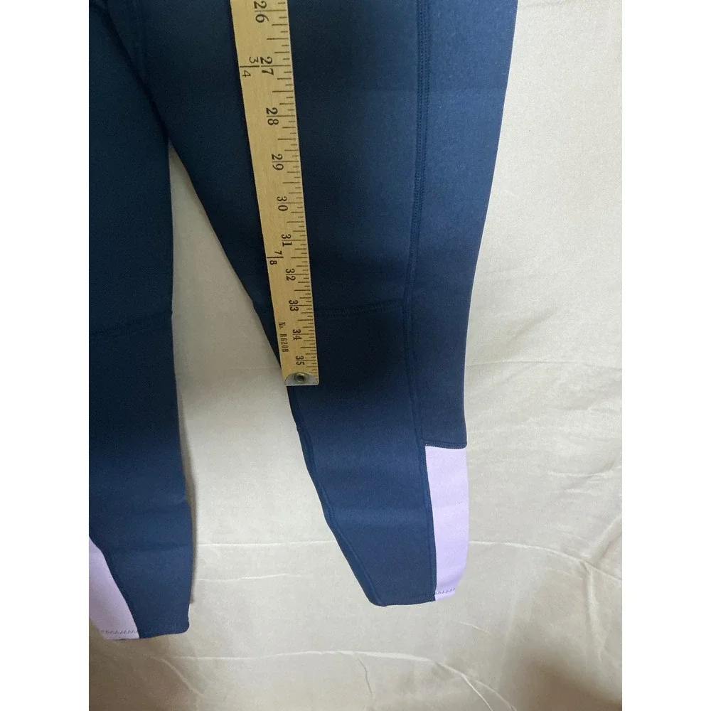 Goldfin‎ Wetsuit Kids Size 14 Navy Lavender Excellent 3mm Neoprene Full Body Zip