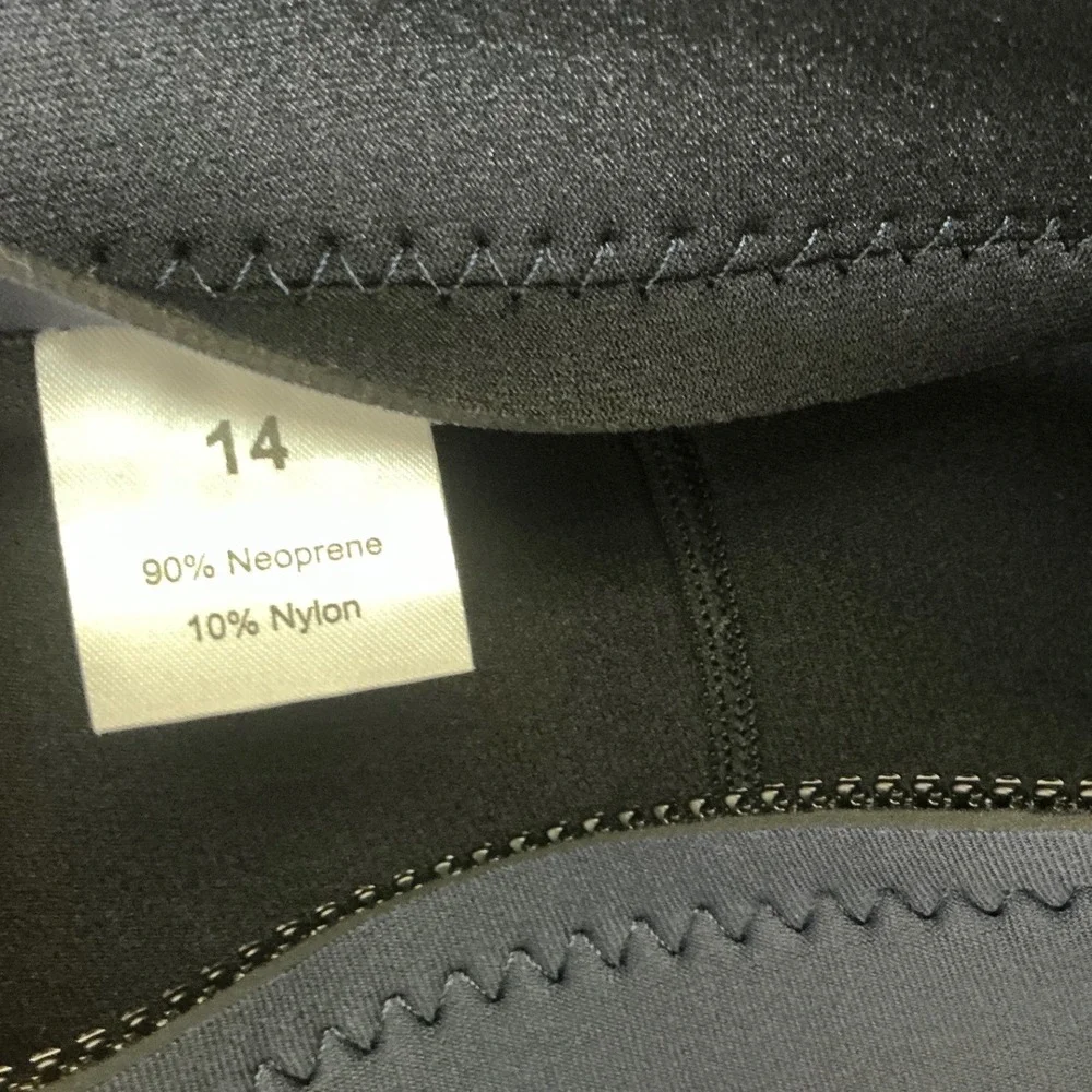Goldfin‎ Wetsuit Kids Size 14 Navy Lavender Excellent 3mm Neoprene Full Body Zip