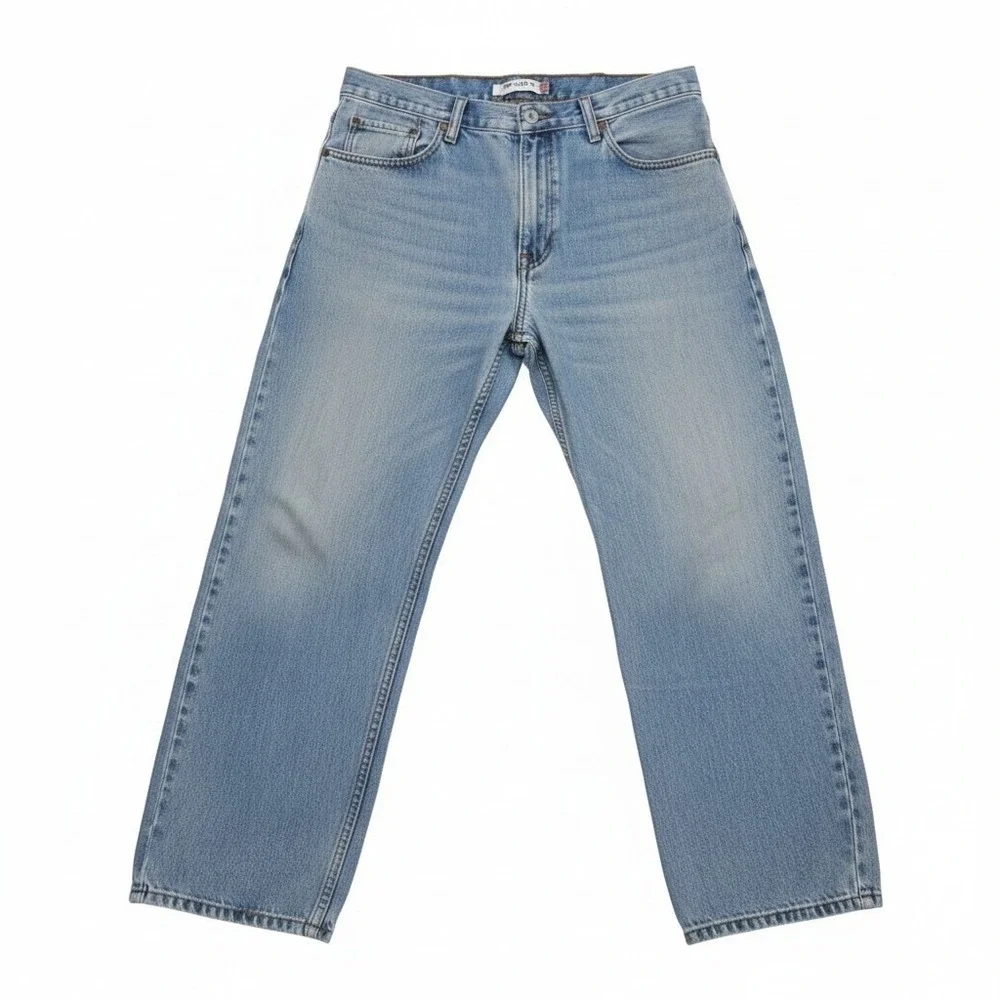 Levi's 560 Comfort Fit Jeans Mens 38x29 Light Wash Blue Relaxed Tapered Denim