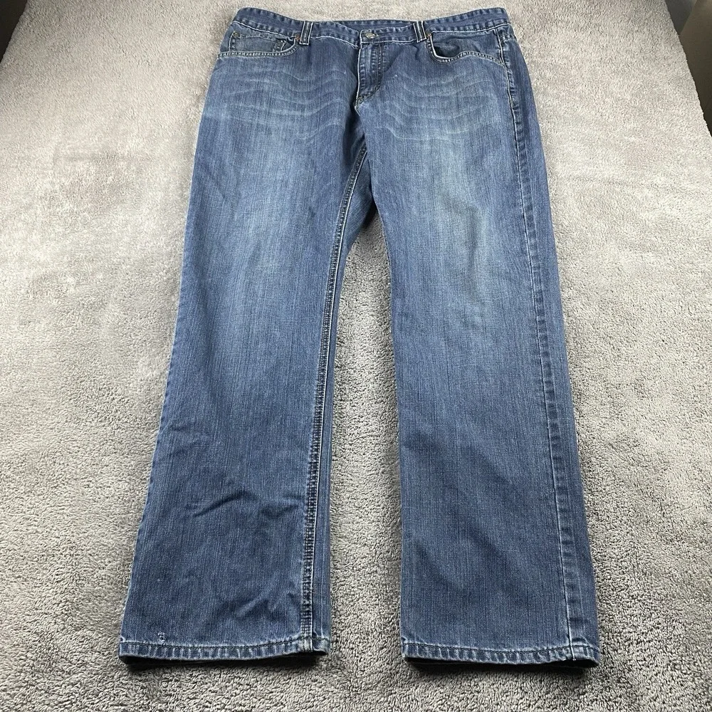 Vintage Levis 523 Straight Leg Jeans Mens 38X32 Blue Medium Wash USA 100% Cotton