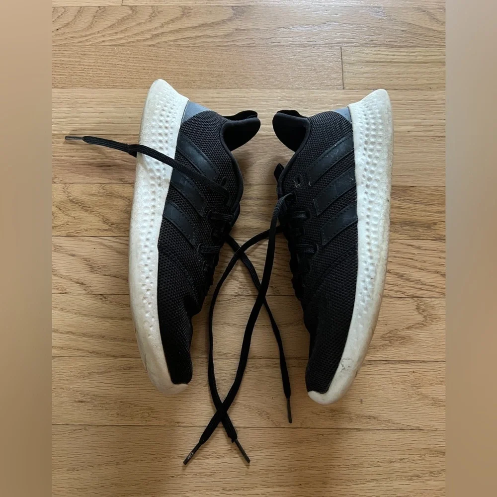 Adidas Womens Black Cloudfoam Super Tennis Running‎ Shoes 8.5