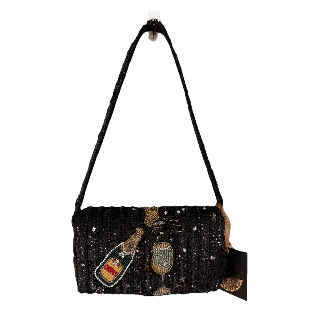 New Release From India to‎ You Celebration New Year Champagne Beaded Bag Viral