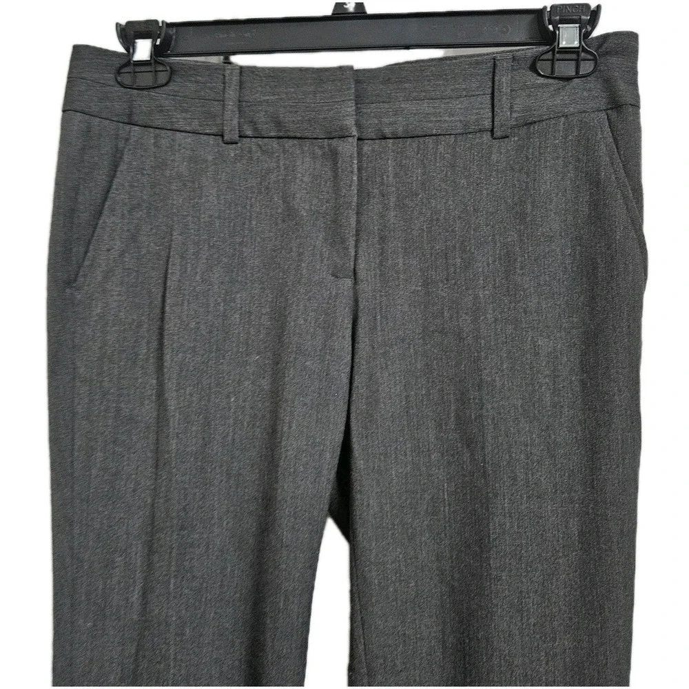 Michael Kors Dress Pants Women 4 Gray Slim Trousers Stretch Office Workwear Note
