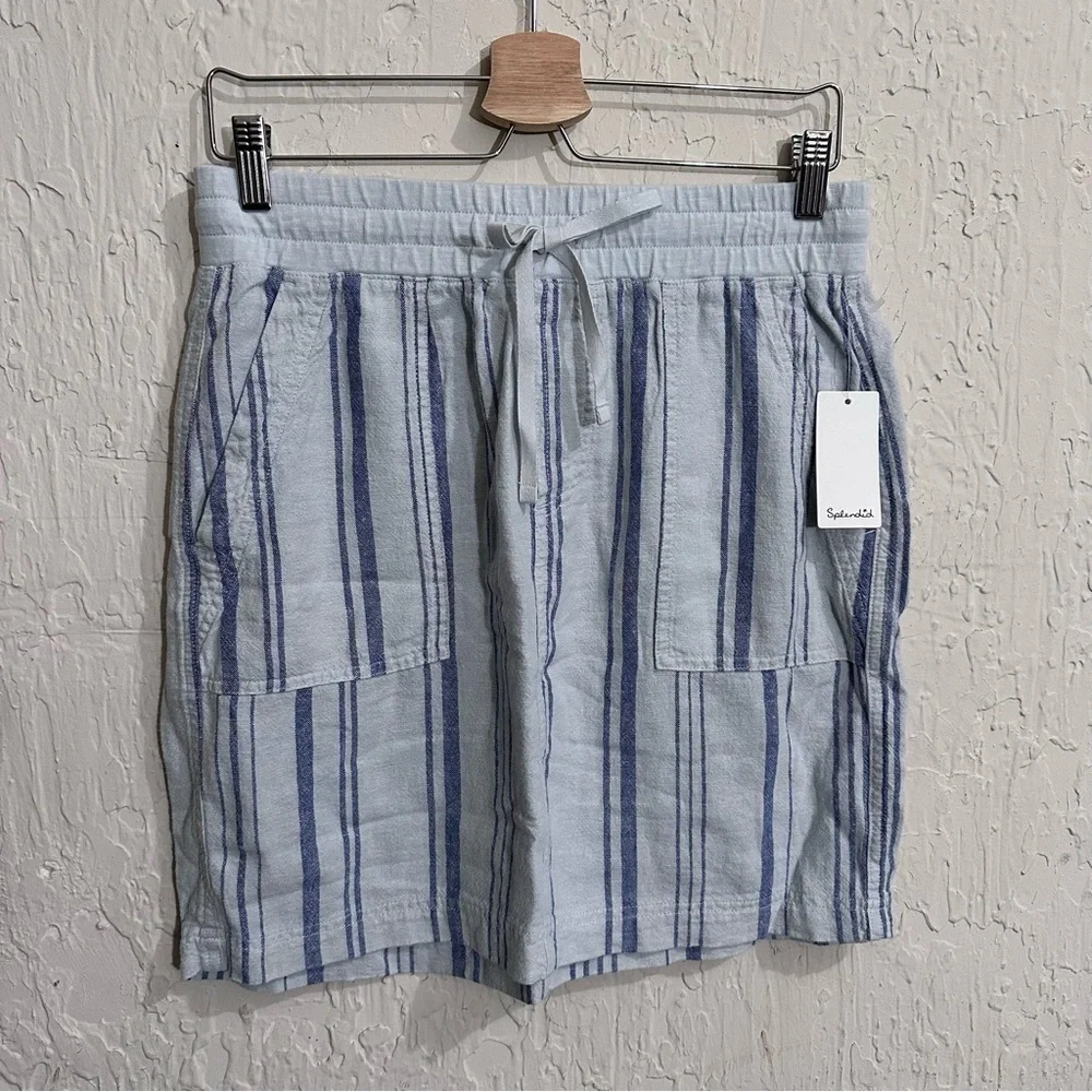 NWT SPLENDID Blue Stripe‎ Drawstring SKIRT MEDIUM​​​​​​​​​​