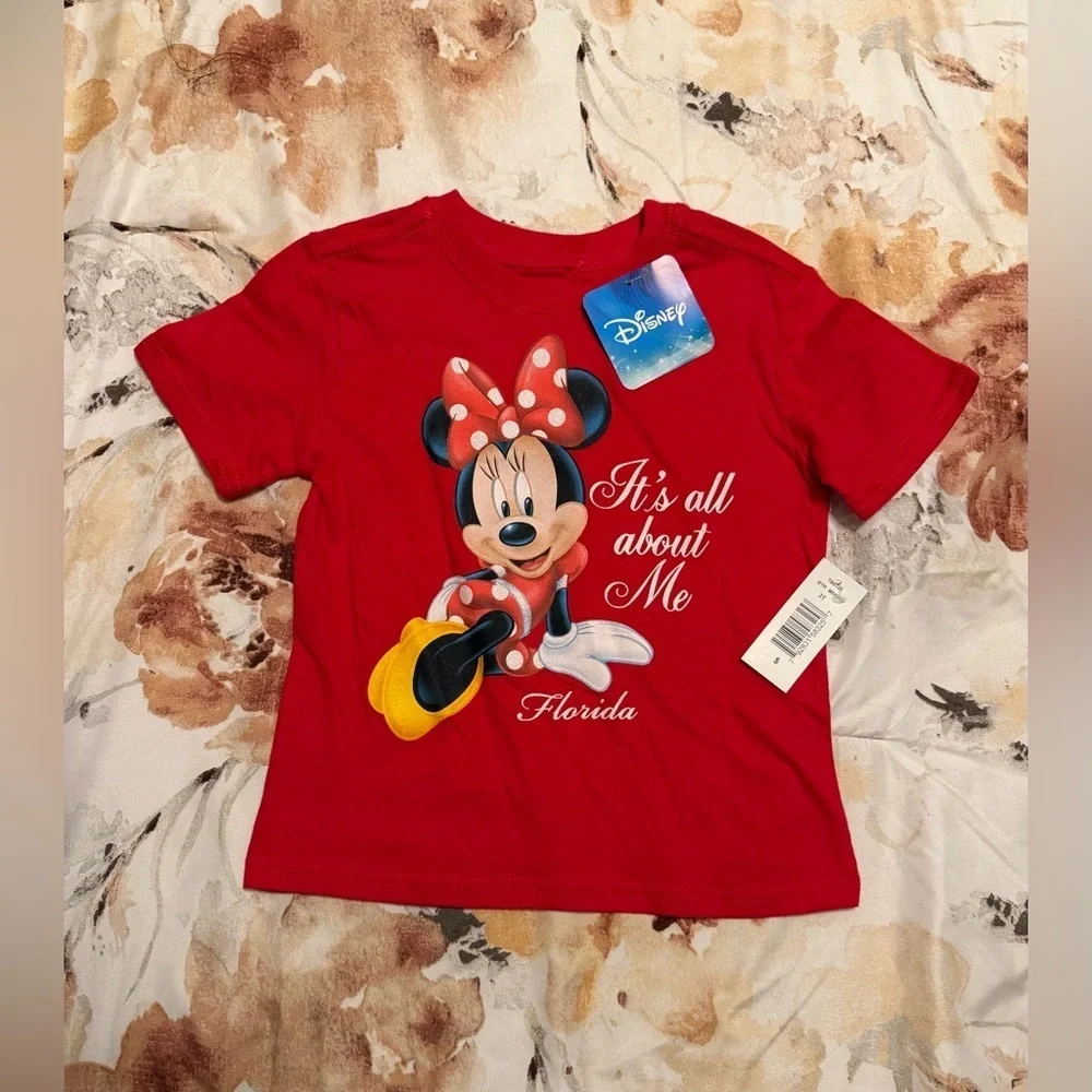 Disney‎ Red Cotton 3T Kids Shirt