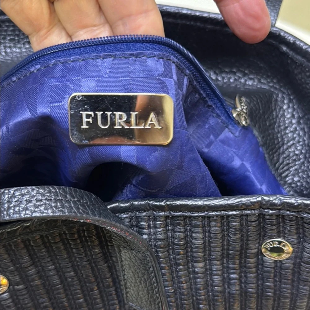 Furla black silver