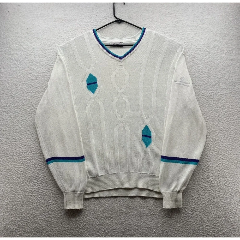 VTG Titleist Sweater Mens XL X-Large Diamond Argyle‎ Retro Golf Cricket Scotland