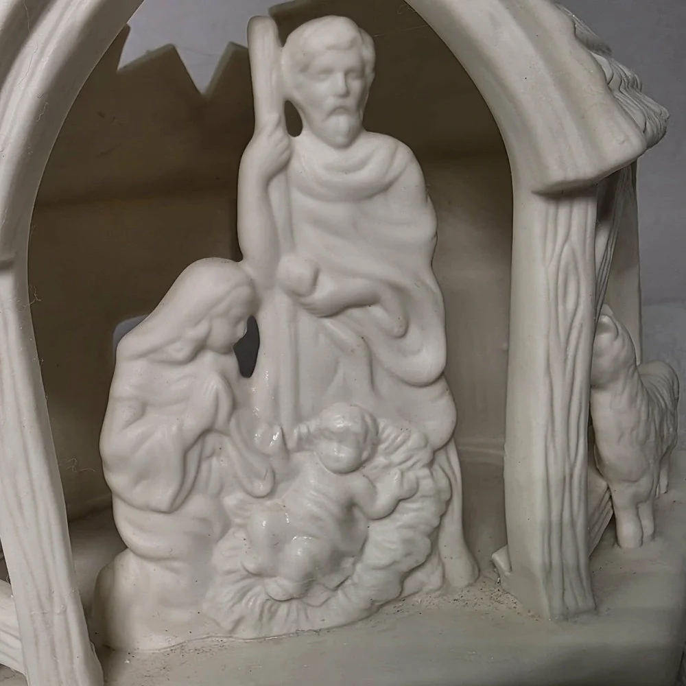 PartyLite nativity candle